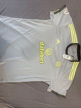 adidas Light Gray Jersey with Black Trim and Tag